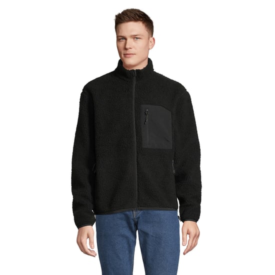 SOLS Unisex Adult Fury Sherpa Gilet (Carbon Grey/Black) - Image 1