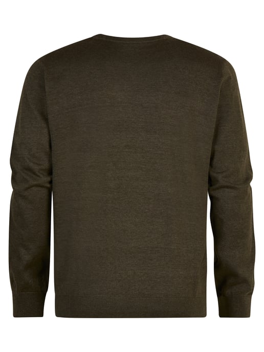 Petrol Industries - Plus Size Fine-knit Jumper Chugach Men - Army Green - Image 2