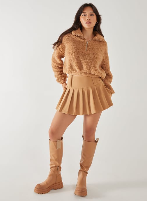 Teddy Zip Up Jumper