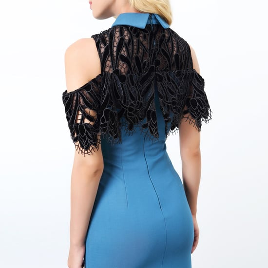 Adjusted dress with bare shoulders and lace steering wheel - Image 6