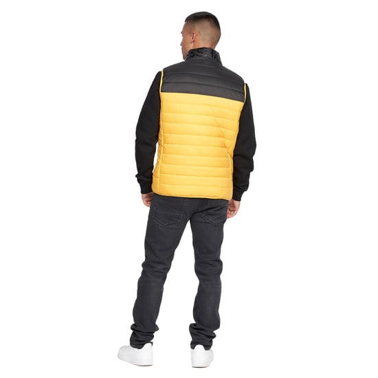 Crosshatch Mens Presnell High-Neck Gilet (Yellow) - Image 2