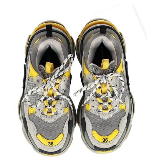 Balenciaga Triple S Sneakers in Grey Polyurethane - Image 3