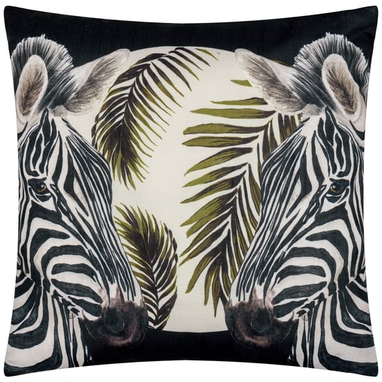 Funda de Cojín Tejida para Exterior Paoletti Leopardis Cebra - Image 1