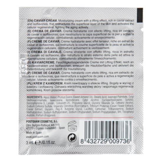 CREMA CAVIAR, MONODOSIS 20 SOBRECITOS X 3 ML. - Image 2