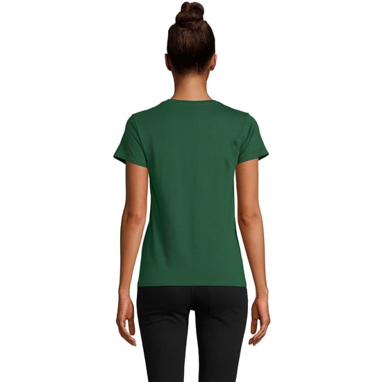 SOLS Womens/Ladies Pioneer T-Shirt (Bottle Green) - Image 2