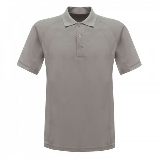 Regatta Professional Mens Coolweave Short Sleeve Polo Shirt (Silver Grey)