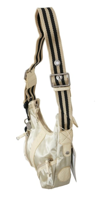 WAYFARER Women's White Shoulder Crossbody Sling Fabric Purse