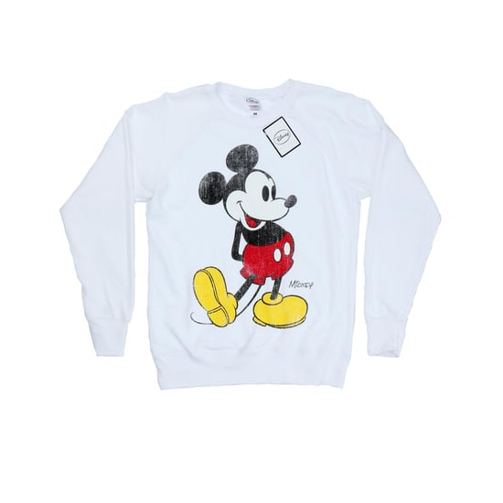 Disney Womens/Ladies Mickey Mouse Classic Kick Sweatshirt (White) - Image 1