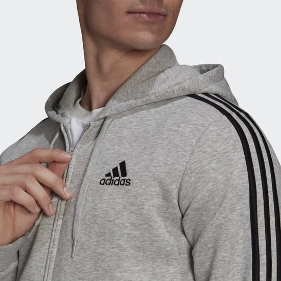Essentials Fleece 3-Stripes Full-Zip Hoodie - Image 5