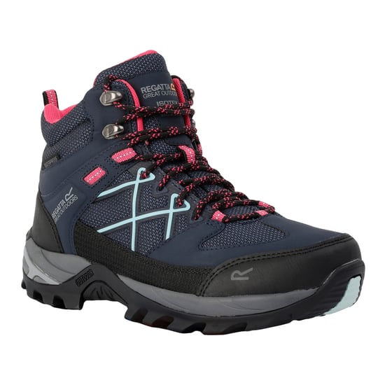 Regatta Womens/Ladies Samaris III Walking Boots (Navy/Pink)