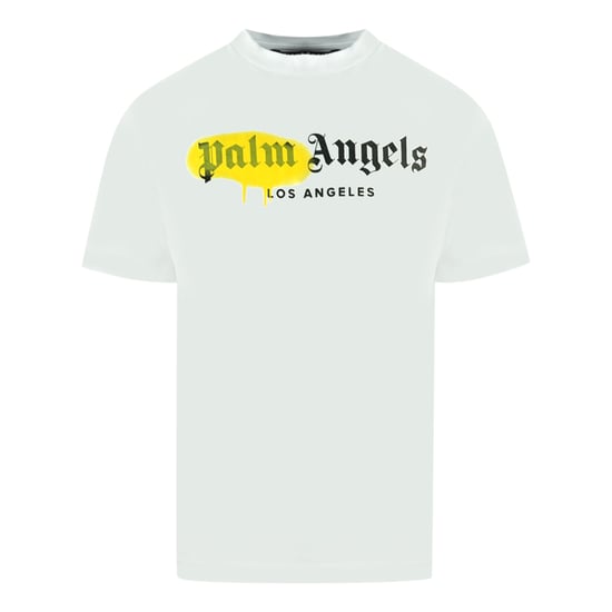 Palm Angels LA Spray Paint Logo White T-Shirt
