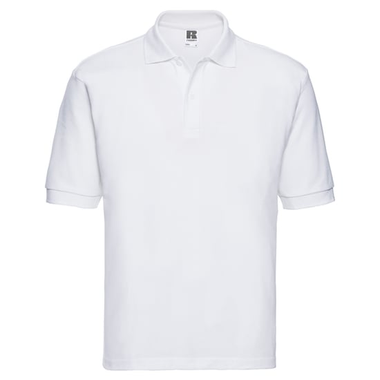 Russell Mens Classic Polycotton Polo Shirt (White) - Image 1