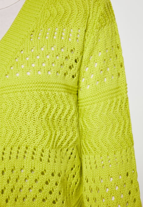 Mymo Cardigan women lime - Image 3