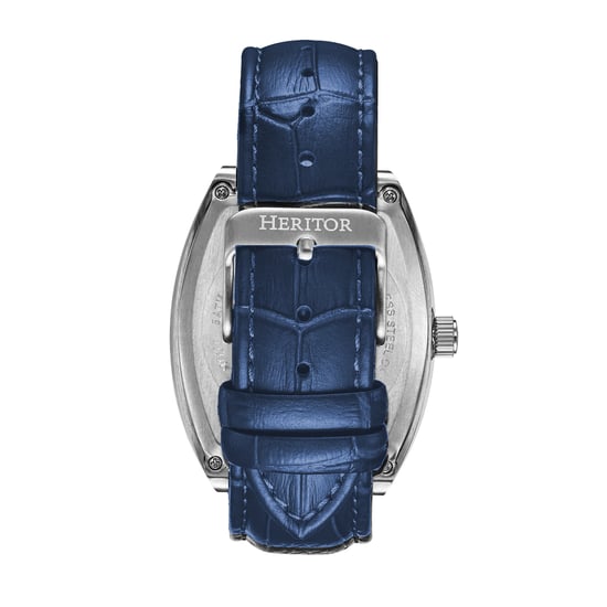Reloj automático Heritor Masterson semiesqueleto con correa de cuero - Image 3