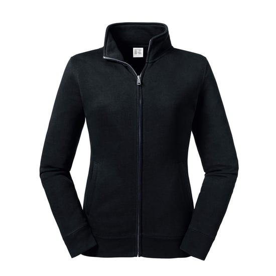 Russell Womens/Ladies Authentic Sweat Jacket (Black) - Image 1