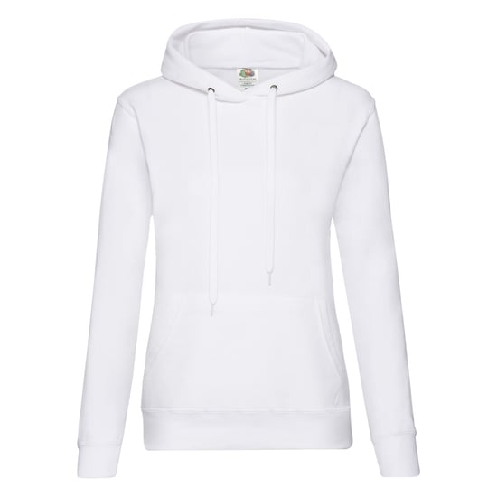 Fruit of the Loom Womens/Ladies Classic Hooded Lady Fit Sweatshirt (White) - Image 1