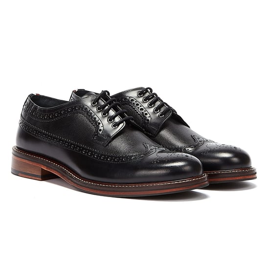 Ben Sherman Archie Brogue Mens Black Shoes - Image 1
