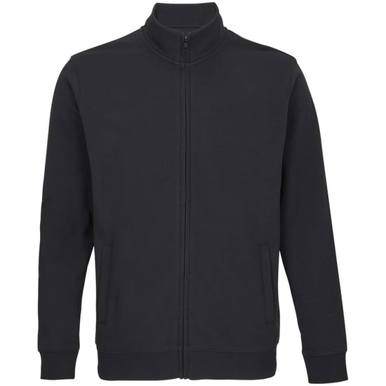 SOLS Unisex Adult Cooper Full Zip Sweat Jacket (Black) - Image 1