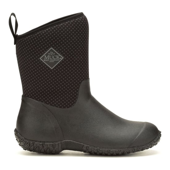 Muck Boots RHS Muckster II Short Rubber+Neoprene Charcoal Print Wellies Shoes - Image 6