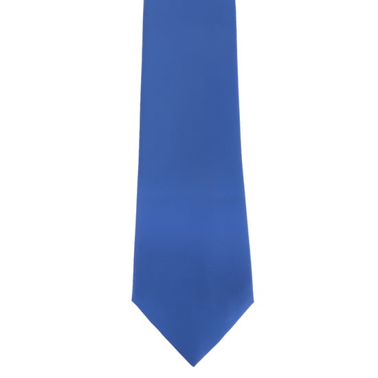 Premier Mens Plain Satin Tie (Narrow Blade) (Pack of 2) (Mid blue) - Image 1