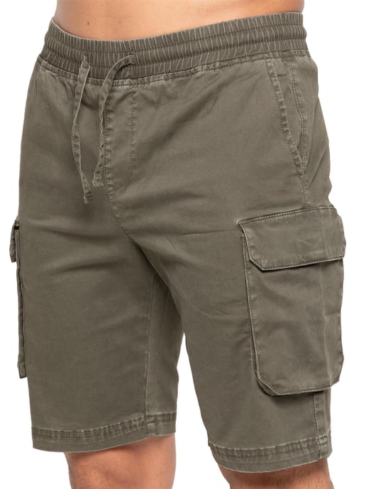 Enzo | Pantalones cortos cargo para hombre - Caqui - Image 1