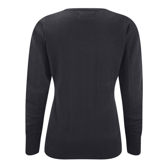 Russell Collection Ladies/Womens V-neck Knitted Cardigan (Charcoal Marl) - Image 2