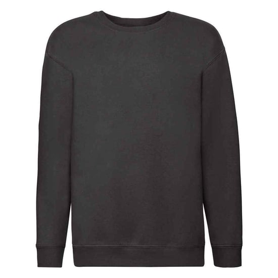 Fruit of the Loom Childrens/Kids Premium Drop Shoulder Sweatshirt (Black) - Image 1