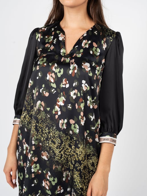 Liu Jo Vestido de mujer negro, verde - Image 4