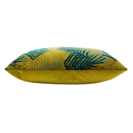 Cojín de terciopelo jacquard Paoletti Palmgrove relleno de plumas - Image 3