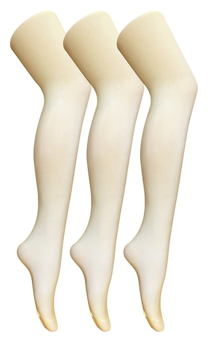 3 Paquetes de Mallas Opacas de 80 Deniers para Mujer | Sock Snob | Mallas de colores lisos - Crema - Image 1