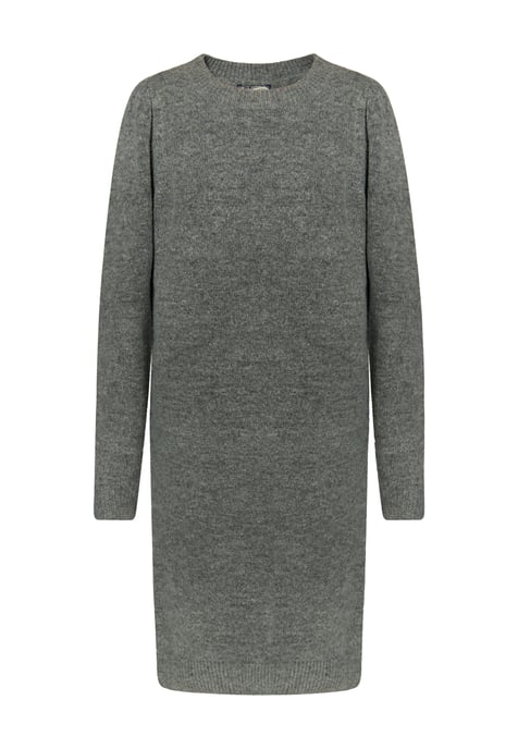 Dreimaster knitted dress women dark grey melange - Image 1
