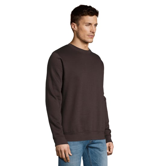 SOLS Unisex Adult New Supreme Sweatshirt (Deep Charcoal Grey Solid) - Image 3