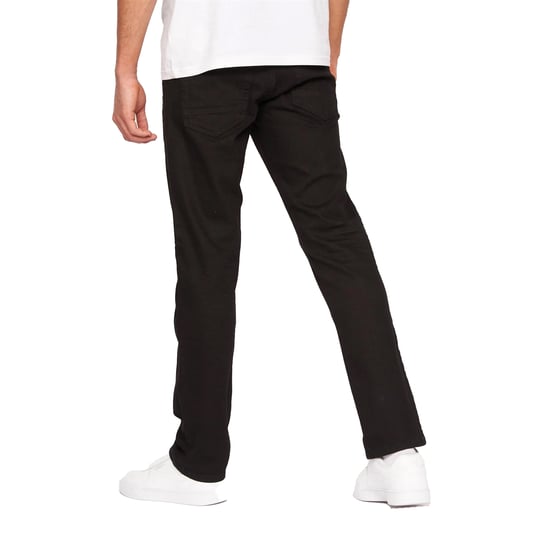 Crosshatch Mens Princed Denim Jeans (Solid Black) - Image 2