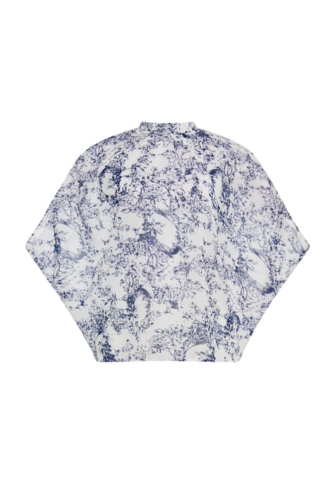 Dreimaster Blouse women marine white - Image 1