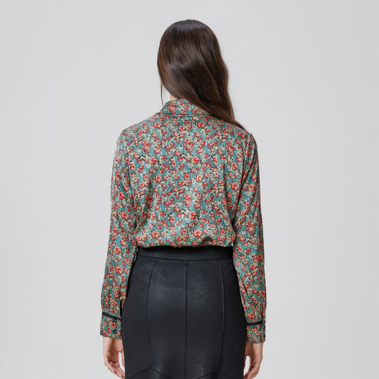 Ascot-tie flower print shirt - Image 5