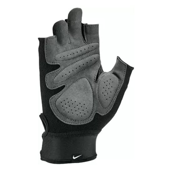 Nike Mens Ultimate Heavyweight Fitness Fingerless Gloves (Black/White/Grey) - Image 2