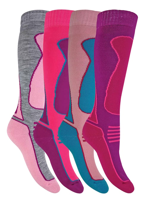 4 pares de calcetines largos de lana para hombre, mujer y niño - Image 1