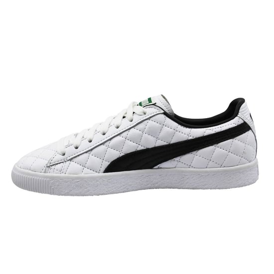 Puma Clyde Dressed Part Deux FM White Leather Lace Up Mens Trainers 363636 01
