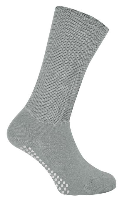 Calcetines Extra Anchos para Edemas con Puños Antideslizantes | Dr.Socks | Hombre y Mujer | Calcetines de Bambú con Puños para Piernas, Tobillos y Pies Hinchados - Grises - Image 2