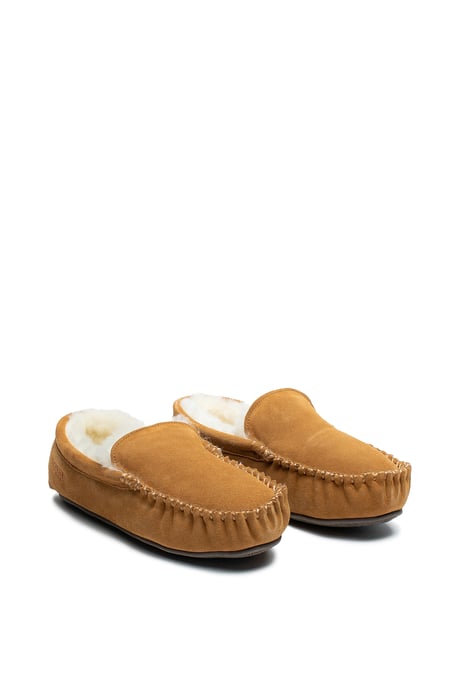 Osprey London Men's 'The Sunday' Chestnut Suede Slipper - Image 3