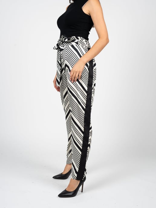 Liu Jo Pantalones de mujer negro, Blanco - Image 3