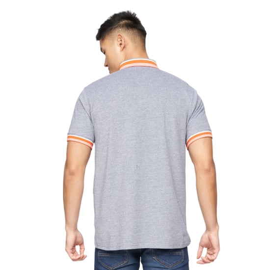 Crosshatch Mens Cratmoore Polo Shirt (Dark Grey Marl) - Image 2