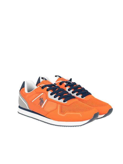 U.S. Polo Assn. Sneaker Nobil004 Men's Orange - Image 2