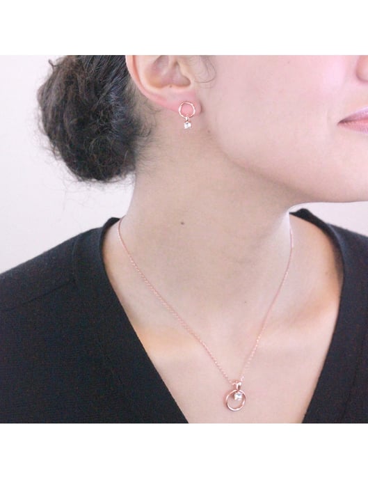 Conjuntos Octavia - Oro rosa y cristal - Image 2