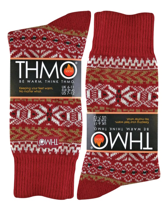 THMO - Calcetines térmicos gruesos de mezcla de lana de estilo nórdico vintage para hombre - Image 2