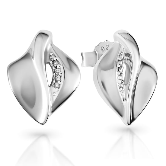 Orphelia 'Anet' Women's 925 Sterling Silver Set: Chain-Pendant + Earrings - Silver SET-7520 - Image 2