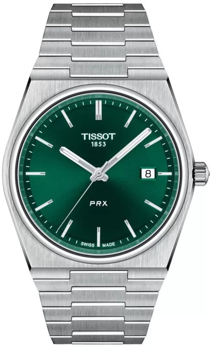 Tissot - PRX Stainless Steel Bracelet Green Dial Men's Watch - Image 1