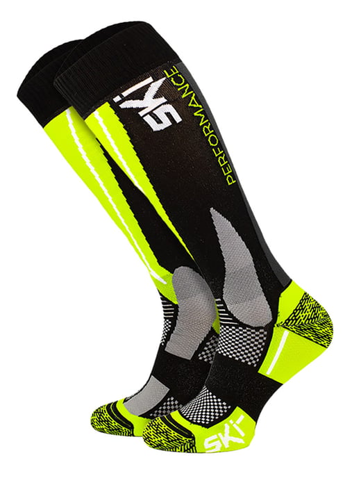 Calcetines Técnicos de Esquí | COMODO | Calcetines de snowboard hasta la rodilla de alto rendimiento | Hombre y Mujer - Verde - Image 1