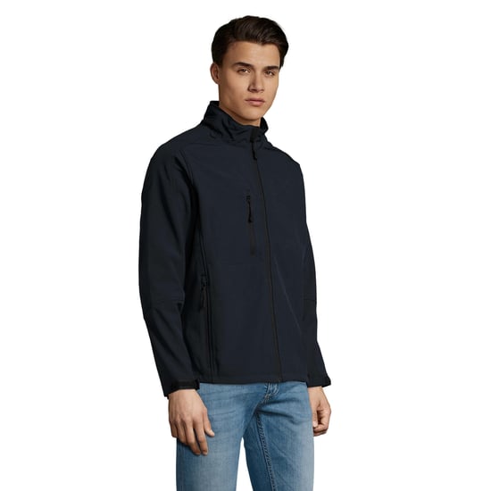 SOLS Mens Relax Soft Shell Jacket (Abyss Blue) - Image 3