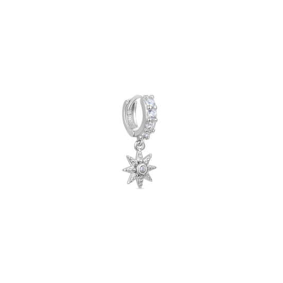 Piercing Luxenter de Plata de Ley 925 con Circonita Brillante acabado en rodio - Kaiwise - Image 1